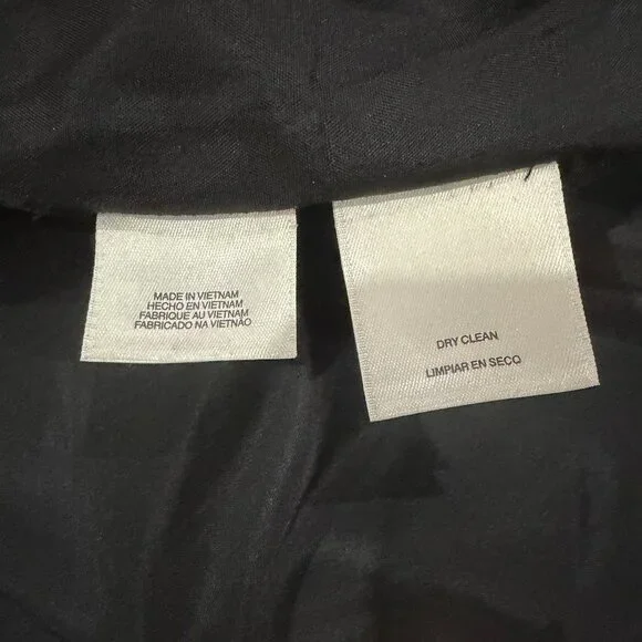 WMN 12 Anne Klein Tweed Lined Jacket Blazer Button Front Black/Gray nwot - Picture 12 of 13